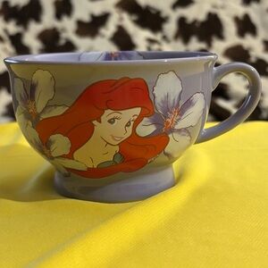 Disney Store Little Mermaid Purple Tea/Coffee Mug/Soup Bowl